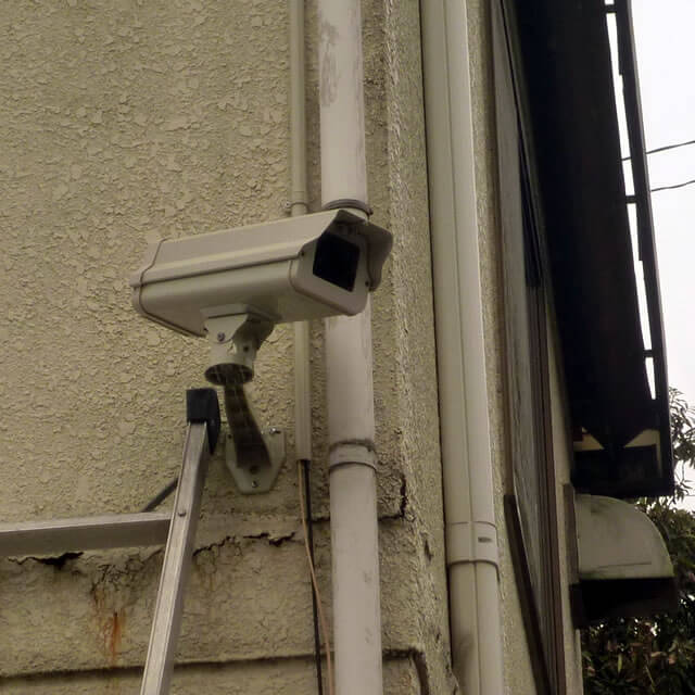 掛川市の工場 高感度防犯カメラ１