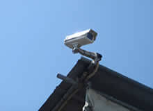 資材置き場に防犯カメラとSIMで遠隔監視