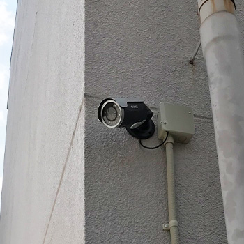 徳島県徳島市のマンションで防犯カメラ設置