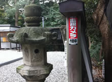 岡崎市神社の防犯カメラ取付工事