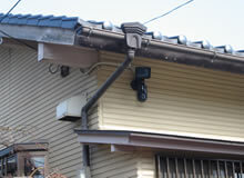 岡崎市の家庭用の防犯カメラ設置工事