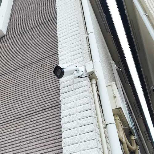 橿原市の個人宅で設置した防犯カメラ