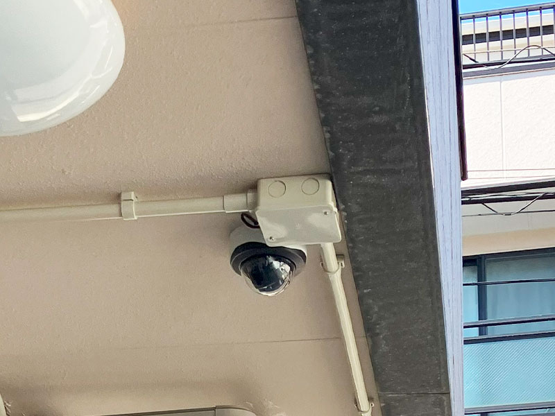 草津市の戸建て住宅に設置した防犯カメラ