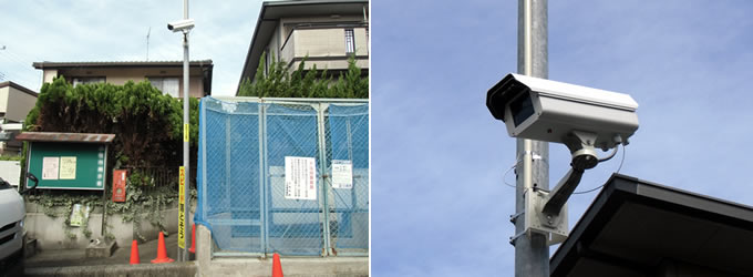 街頭防犯カメラ「TH-RW1521IP」小牧市の設置例