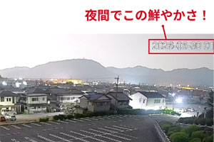 夜間もカラーで監視