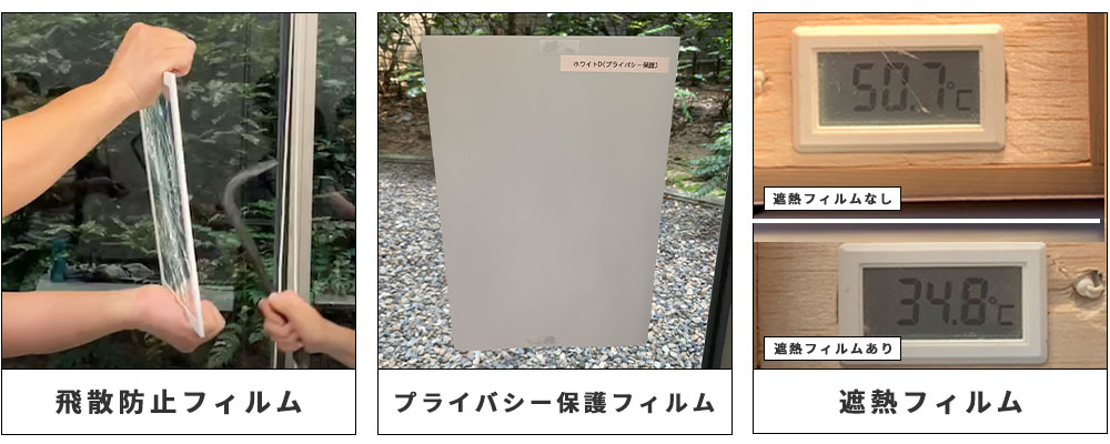ガラスフィルムの種類